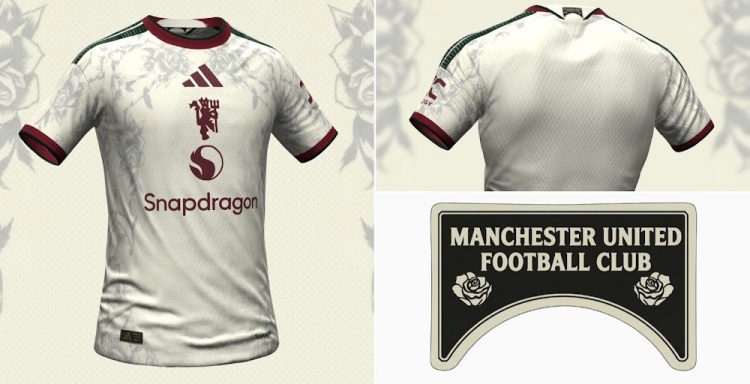曼联2026-27赛季第三球衣细节曝光：兰开夏玫瑰元素，8月14日开售